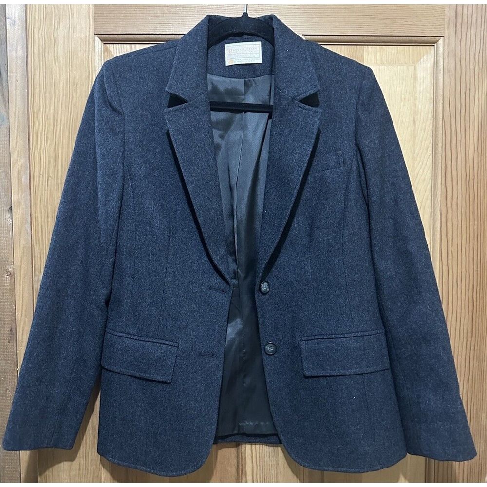 Pendleton 100%‎ Virgin Wool Gray Two Button Blaze… - image 1